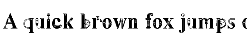 Preview of Steamy Regular font