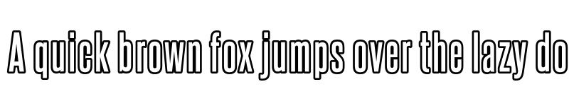 Preview of Steelfish Outline font