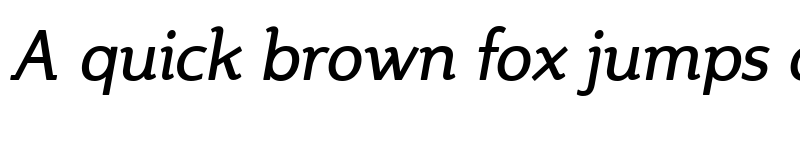 Preview of Steinem RomanItalic font