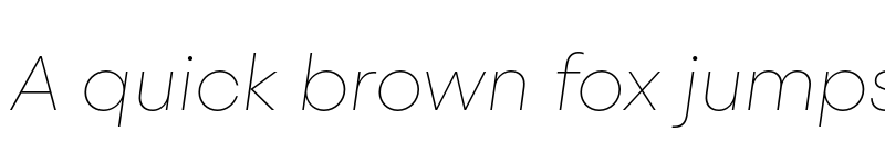 Preview of Steradian TRIAL Thin Italic font