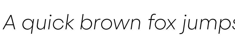 Preview of Steradian TRIAL UltraLight Italic font