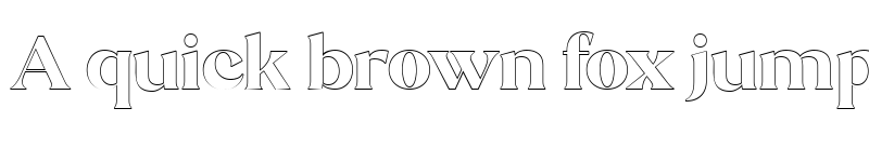Preview of Stiepa Serif Outline Regular font