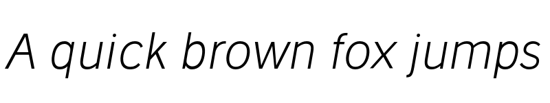 Preview of Stilu Light Oblique font