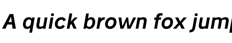 Preview of Stilu SemiBold Oblique font