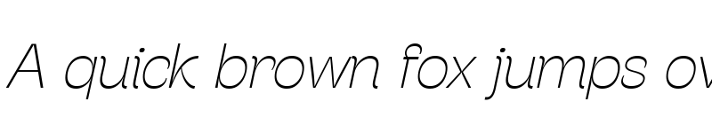 Preview of Stinger Fit Trial Thin Italic font