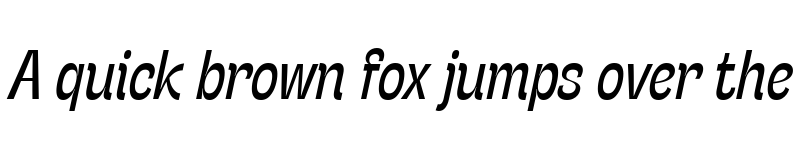 Preview of Stinger Slim Italic font