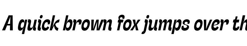 Preview of Stinger Slim Trial Bold Italic font