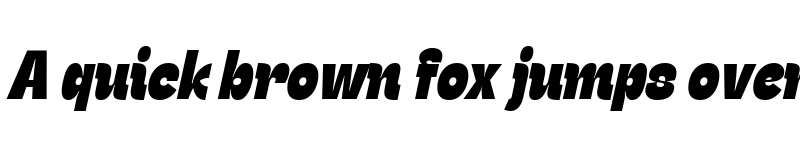 Preview of Stinger Slim Trial Heavy Italic font