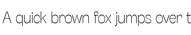 Preview of Stinger Trial Thin font