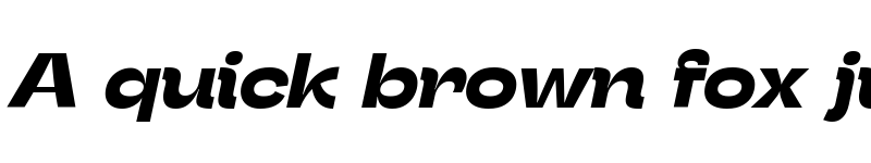 Preview of Stinger Wide Trial Bold Italic font