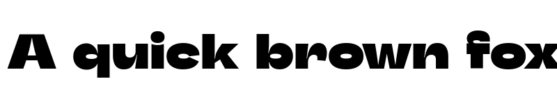 Preview of Stinger Wide Trial Heavy font