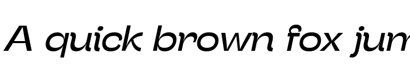 Preview of Stinger Wide Trial Italic font