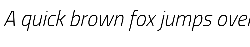 Preview of Storia Sans ExtraLight Italic font