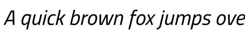 Preview of Storia Sans Italic font