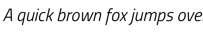 Preview of Storia Sans Light Italic font