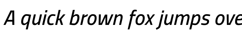 Preview of Storia Sans Medium Italic font