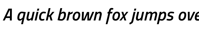 Preview of Storia Sans SemiBold Italic font