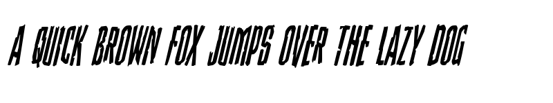 Preview of Stranger Danger Condensed Italic Condensed Italic font