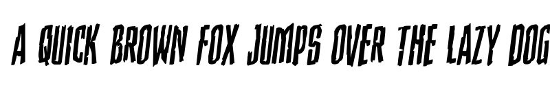 Preview of Stranger Danger Rotalic Italic font