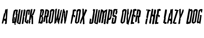 Preview of Stranger Danger Rotated Regular font