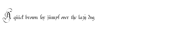 Preview of Strassburg Fraktur Regular font