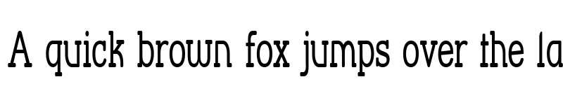 Preview of Street Corner Slab Narrow Regular font