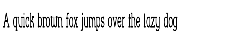 Preview of Street Corner Slab Narrower Regular font