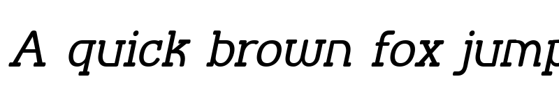 Preview of Street Corner Slab Oblique Regular font