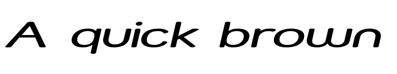 Preview of Street - Expanded Italic font