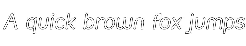 Preview of Street Outline Italic font