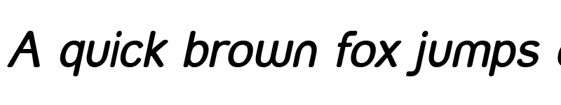 Preview of Street SemiBold Italic Regular font