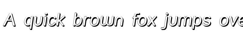 Preview of Street Shadow Italic font