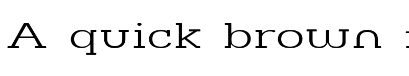 Preview of Street Slab Fine Expanded Regular font