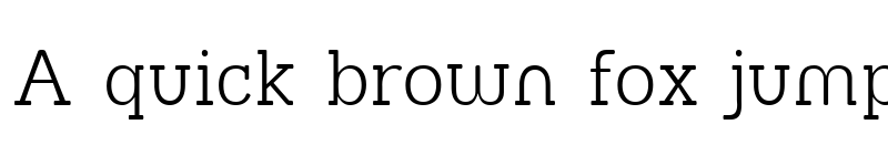 Preview of Street Slab Fine Regular font