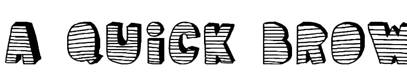 Preview of stripe3D Regular font