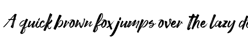 Preview of Strong Brush Regular font