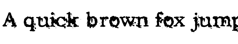 Preview of Struck Dead Regular font