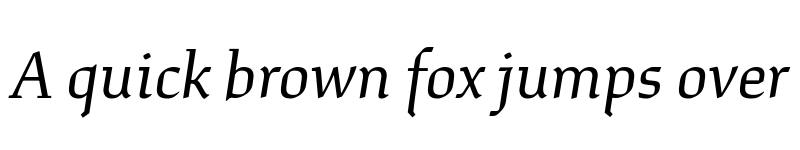 Preview of Study VF Italic font