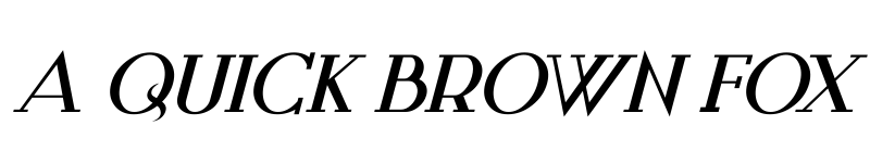 Preview of Style Queens Italic font