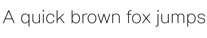 Preview of Sublima ExtraLight font