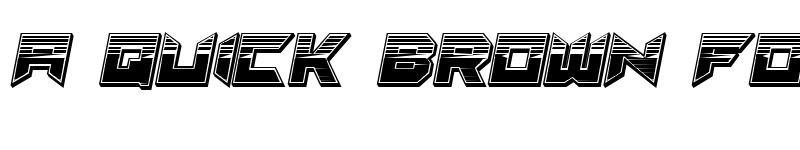 Preview of Suggested 3d Filled Gradient Regular font