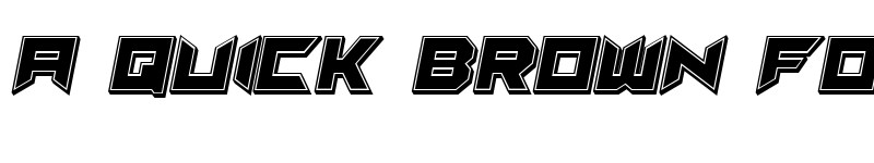 Preview of Suggested 3D Filled Italic font