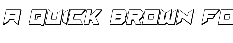 Preview of Suggested 3D Italic font