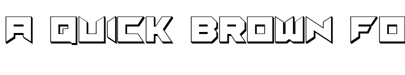 Preview of Suggested 3D Regular font