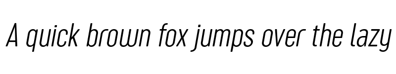 Preview of Sugo Pro Classic Trial ExtraLight Italic font