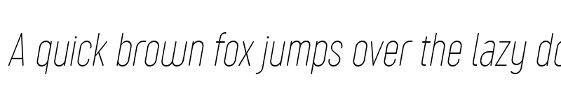 Preview of Sugo Pro Classic Trial Thin Italic font