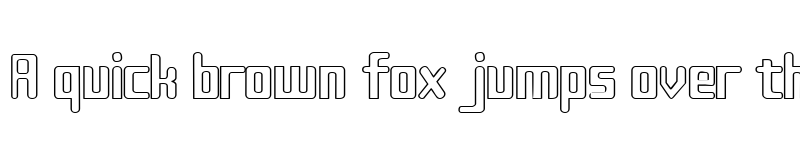 Preview of Sujeta Outline Regular font