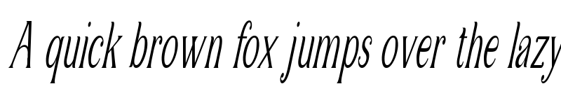 Preview of Sulangor Cond Slant font