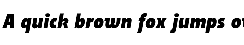 Preview of SuomiSans Black Italic font