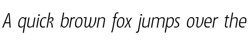 Preview of SuomiSans Light Italic font